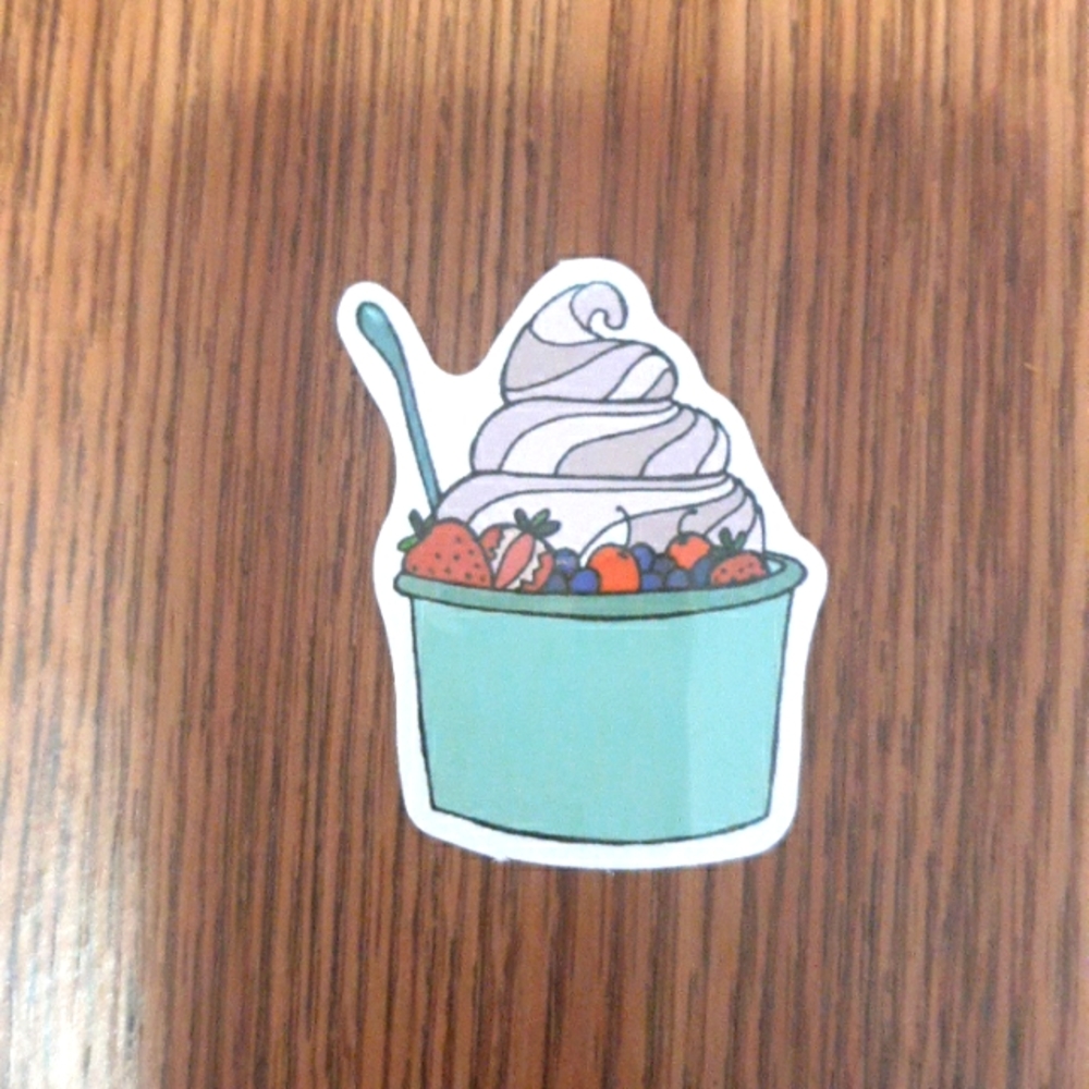 Yogurt sticker